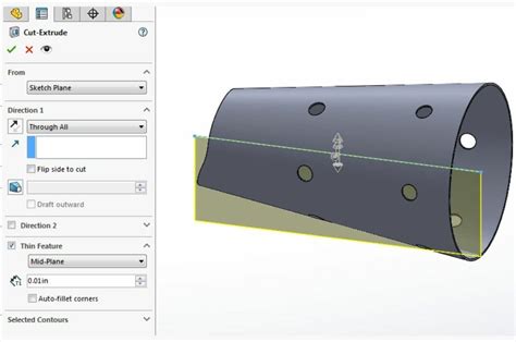 how to create a rolled sheet metal part in solidworks|solidworks sheet metal cylinder.